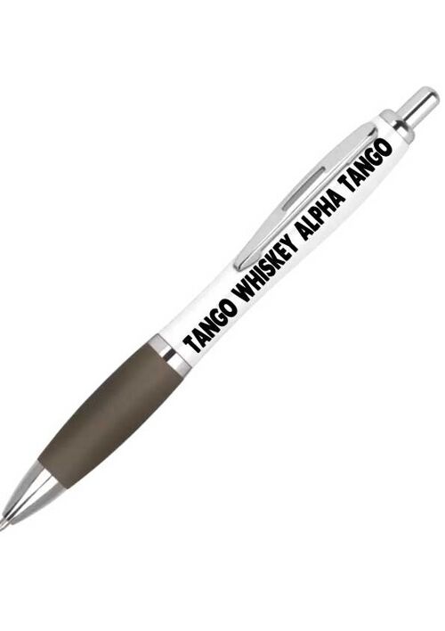 Funny Rude pens TANGO WHISKEY ALPHA TANGO Novelty Office Stationary PEN52