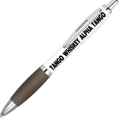 Funny Rude pens TANGO WHISKEY ALPHA TANGO Novelty Office Stationary PEN52