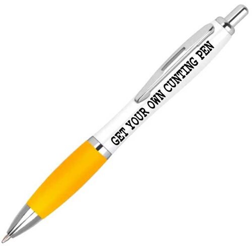 Funny Rude pens GET YOUR OWN C**TING PEN Novelty Office Stationary PEN55