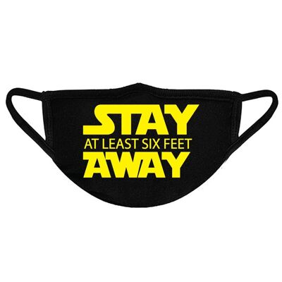 Facemask Stay at least six feet away fm61