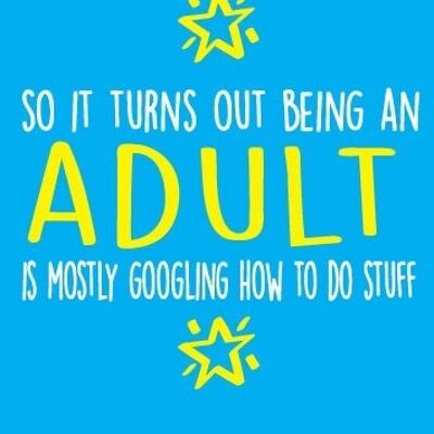 So it turns out being and adult is mostly googling how to do stuff - Birthday Cards -BC24