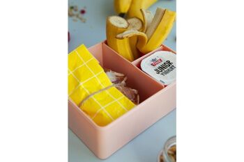 Lunch Box, Trois compartiments, Fleur, (Rouge/Rose) 4