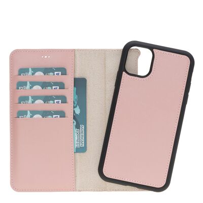 Leather Wallet Case for iPhone 11 - Pink