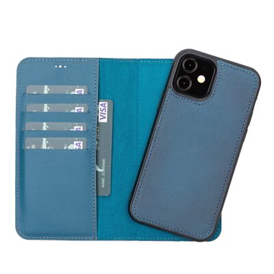 Leather Wallet Case for iPhone 12 | 12 Pro - Blue