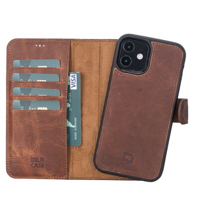 Leather Wallet Case for iPhone 12 | 12 Pro - Brown