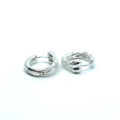 Bone hoop earring