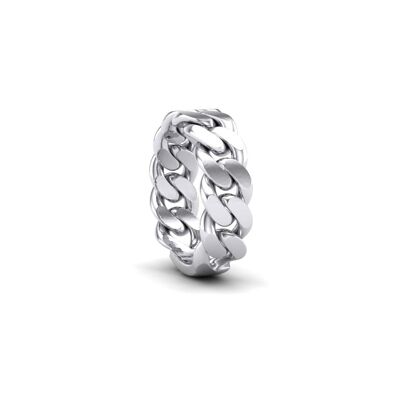 CHAIN LINK RING V2 - 7 - .925 Sterling Silver_