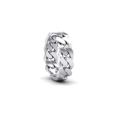 CHAIN LINK RING V2 - 8 - Stainless Steel_