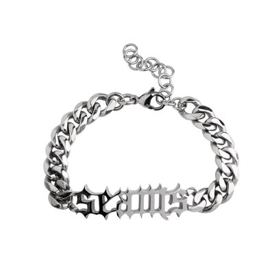 SIGNATURE SEAMS BRACELET_Silver