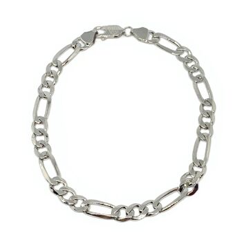 BRACELET FIGARO EN ARGENT MASSIF_