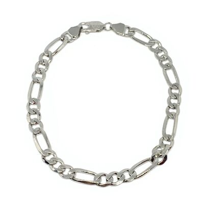 Sterling silver figaro bracelet_