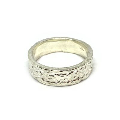 Sterling silver rainfall ring_