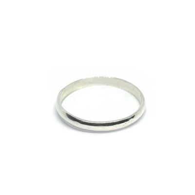 Sterling silver basic ring_