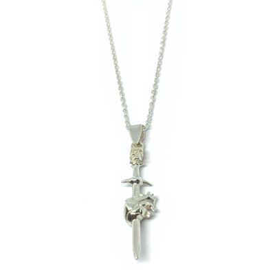 Sterling silver despair necklace_