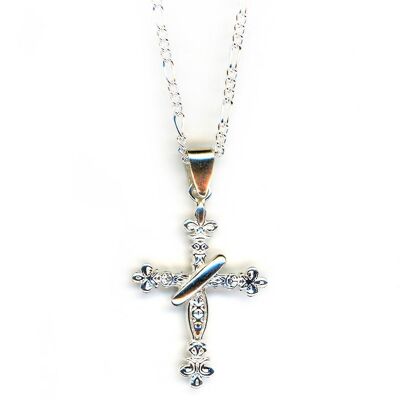 Sterling silver trinity necklace_