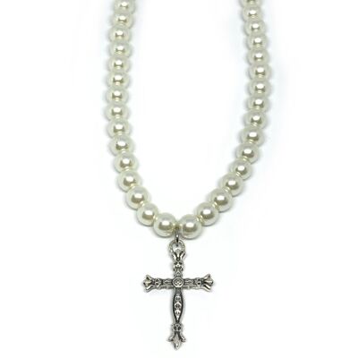 Croix pearl necklace_