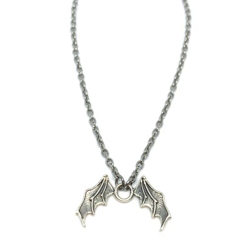 Bat wing necklace_