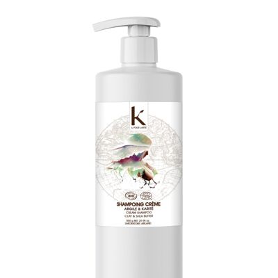 Shampoo-Crème Argile & Karité BIO 850G