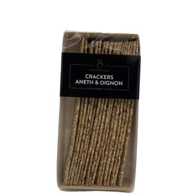 Crackers à l'Aneth et Oignon - 130 g (format allongé - Photo non conforme