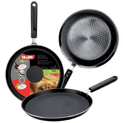 IBILI - Indubasic crepe pan, 20 cm, Aluminum, Non-stick, Suitable for induction