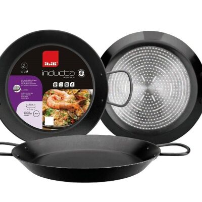 IBILI - Inducta paella pan, 30 cm, Aluminum, Non-stick, 4 servings, Suitable for induction
