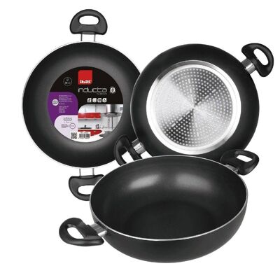 IBILI - Deep frying pan with 2 induction handles 24 cm