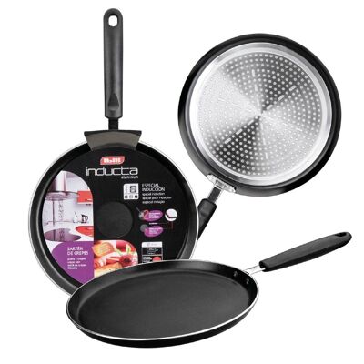 IBILI - Inducta crepe pan, 26 cm, Aluminum, Non-stick, Suitable for induction