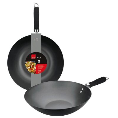 IBILI - Moka wok, 30 cm, Steel, Non-stick