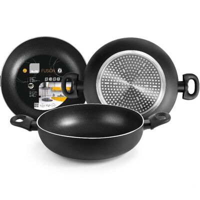IBILI - Deep frying pan with 2 fusion handles 24 cm