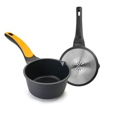 IBILI - Evolution saucepan made of cast aluminum and bakelite handle, 16 cm, non-stick, suitable for induction