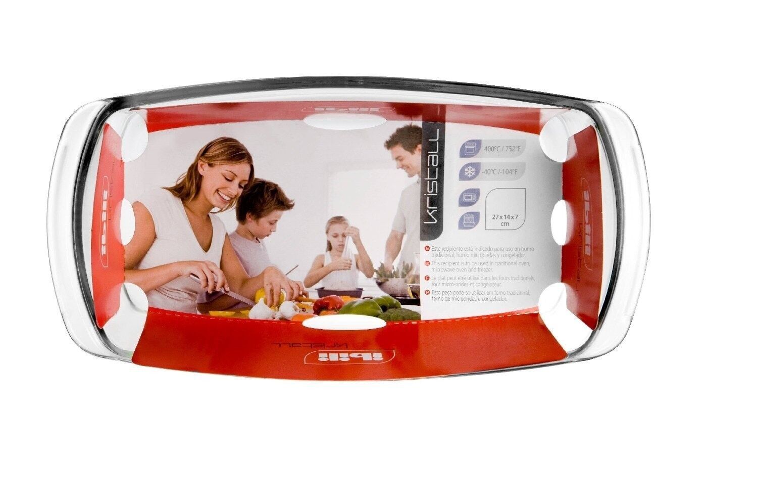 IBILI - Kristall-Kuchenform 30x12x7 cm