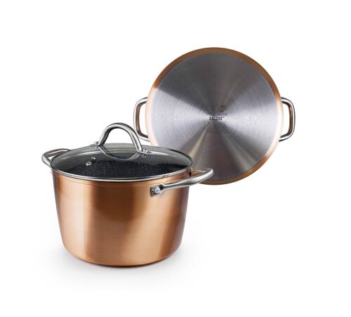 IBILI - Olla con tapa natura copper 24 cm