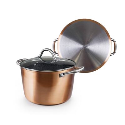 IBILI - Pot with natural copper lid 24 cm