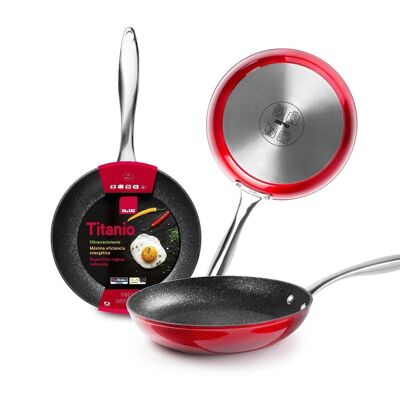 IBILI - Red rock frying pan 18 cm