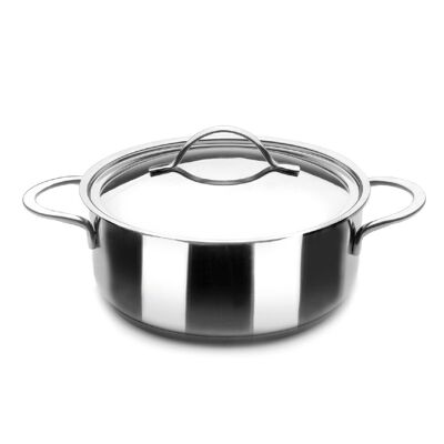 IBILI - Noah saucepan with lid, 16 cm, 18/10 stainless steel, suitable for induction