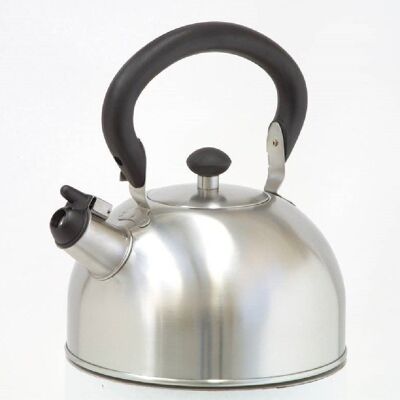 IBILI - Classic Whistling Coffee Maker, 2.5 liters, Stainless steel, Suitable for induction