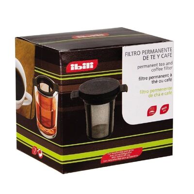 IBILI - Permanent tea and coffee filter, Reusable, 18/10 stainless steel, Includes lid