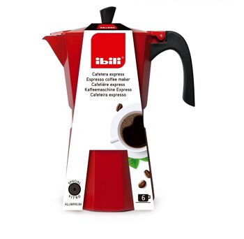 IBILI - Cafetière Bahia rouge 6 tasses 3