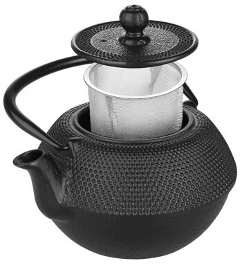 IBILI - Théière en fonte noire, 0.3 litres, Intérieur émaillé, Compatible induction 2