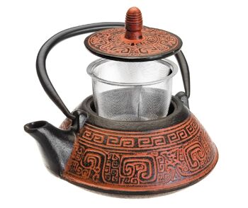 IBILI - Théière indienne en fonte, 0.8 litres, Intérieur émaillé, Compatible induction 4