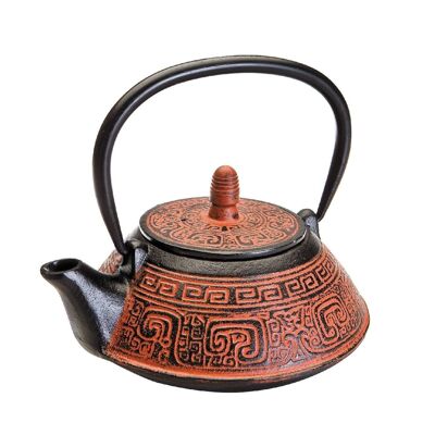 IBILI - Indian cast iron teapot, 0.8 liters, Enameled interior, Suitable for induction