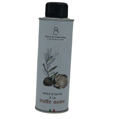 Specialty Extra Virgin Olive Oil with natural Melanosporum Black Truffle flavor - 250 ml