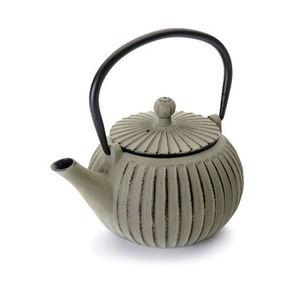 IBILI - Nepal cast iron teapot, 0.5 liters, Enameled interior, Suitable for induction