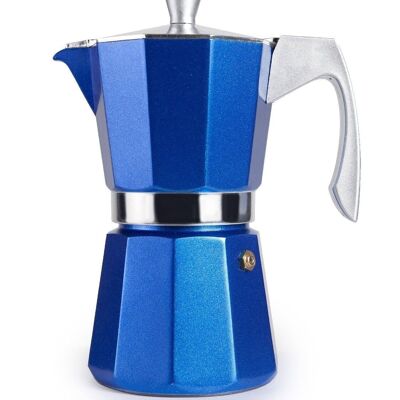 IBILI - Caffettiera espresso evva blu 6 tazze