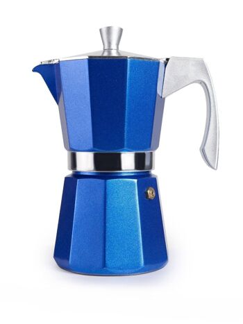 IBILI - Cafetière expresso evva bleue 9 tasses 5