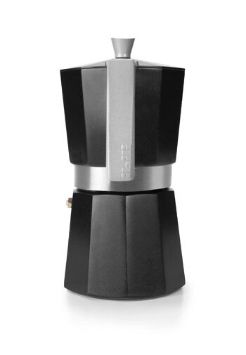 IBILI - Machine à expresso Evva Black, 9 tasses, 450 ml, Fonte d'aluminium, Convient pour induction 2