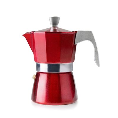 IBILI - Caffettiera espresso evva rossa 2 tazze