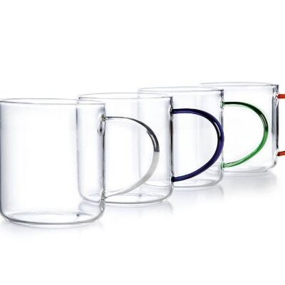 IBILI - Taza de vidrio, 0.3 litros, Borosilicato