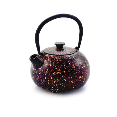 IBILI - Graffiti cast iron teapot, 0.35 liters, Enameled interior, Suitable for induction