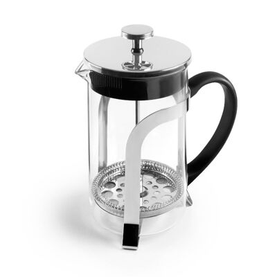 IBILI - Cafetera Embolo, 800 ml, Borosilicato y Acero Inoxidable 18/10